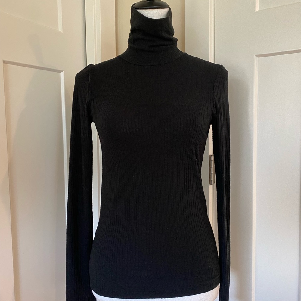 Madewell Black Knit Turtleneck